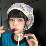 Daiiibabyyy Fashion Crochet Knitted Woolen Hair Bands Women Girls Solid Headbands Vintage Turban Bandage Bandanas Hairbands Hair Accessories
