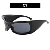 Daiiibabyyy Punk Y2k Sunglasses 2023 New Women Men Designer Sport Sun Glasses Oversied Big Frames Shades Female UV400 Goggle Eyewear Oculos