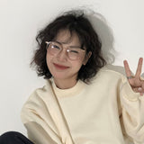 Daiiibabyyy New Round Myopia Glasses for Men Women Fashion Metal Frame Eyewear Unisex Blue Light Blocking Eyeglasses Computer Glasses