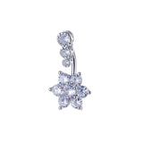 Snake Belly Button Ring Dangle Navel Piercing Ring Heart Belly Ring Zircon Navel Ring Body Piercing Jewelry Umbilical Pircing daiiibabyyy