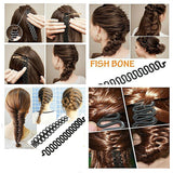 Daiiibabyyy 3pcs Women Hair Braid Tool Holder Clip Wave Hair Braiding Tool Weave Hair Braider Roller Hair Twist Styling Tool DIY Accessories