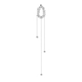 MENGJIQIAO Korean Elegant Exaggerate Clear Resin Beads Necklace For Women Girls Fashion Metal Tassel Choker Wedding Jewelry Gift daiiibabyyy