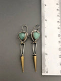 Unique Retro Silver Gold Two Tone Color Metal Geometry Dangle Earrings Women Classic Long Tassels Earring Party Jewelry daiiibabyyy