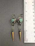 Unique Retro Silver Gold Two Tone Color Metal Geometry Dangle Earrings Women Classic Long Tassels Earring Party Jewelry daiiibabyyy