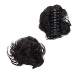 Daiiibabyyy Fashion Wig Hair Claw Bun Messy Scrunchies Hairpiece Accessories Claw Clip Chignon Curly Fake Hair Elastic Hair Band for Women