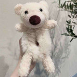 Daiiibabyyy Women Girls Lovely Scrunchies Cute Bear Hair Band Imitation Rabbit Fur Hair Rope Soft Warm Rubber Band Pretty Hair Accessories