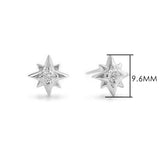 Daiiibabyyy Dainty Mini Star Ear Piercing Stud Earrings for Women Gold Color Zircon Flat Helix Lobe Popular Stacking Fashion Jewelry E372