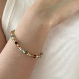 Daiiibabyyy Beautiful Fashion Metallic Natural Stones Bracelet For Women 2023 New Simple Temperament Jewelry Wholesale
