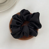 Daiiibabyyy Oversize Scrunchies Elastic Hair Ties Women Girls Big Silk Hair Bands Satin Hair Rubber Bands Ponytail Holder Hair Accessories