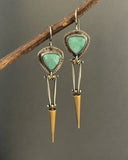 Unique Retro Silver Gold Two Tone Color Metal Geometry Dangle Earrings Women Classic Long Tassels Earring Party Jewelry daiiibabyyy