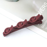 Daiiibabyyy Solid Color Braided Hair Clips Korean Fashion Duckbill Hairpins with 3 Small Clips Rhinestones Girls Bangs Clip Styling Barrette