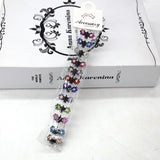 Daiiibabyyy 12 Pcs Butterfly Diamond Plum Hair Clips Mini Hairpin Small Flowers Hair Clip Bangs for Children Crystal Girls Hair Accessories