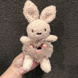 Daiiibabyyy Women Girls Lovely Scrunchies Cute Bear Hair Band Imitation Rabbit Fur Hair Rope Soft Warm Rubber Band Pretty Hair Accessories