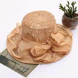 Europe and American New Foldable Women Caps Soft Lace Bow Bucket Hats Summer Outdoor Sun Protection Sun Hat Gorros daiiibabyyy