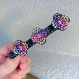 Daiiibabyyy Double Layer Bangs Hair Clip Black Headwear Women Girl Cute Barrettes Hairgrip Styling Braided Fashion Hairpins Hair Accessories