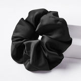 Daiiibabyyy Oversized Scrunchies  Smooth Satin Scrunchie Big Rubber Hair Ties Women Elastic Hair Bands for Girs Ponytail Hold Rope Headdress