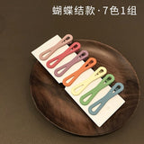 Cute frosted geometric edge clip bb clip bangs clip hairpin Japanese hair accessories one-word clip headwear set