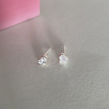 Daiiibabyyy Heart Y2k 2000s Aesthetic Cartilage Piercing Ear Lobe Helix Stud Earring for Women Colorful CZ Earing Tragus Rook Jewelry KAE249