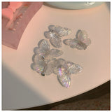 Daiiibabyyy 5 Pcs/set Mermaid Butterfly Hairpin Sweet Clip Girl's Spring Headwear Hair Accessories Trend Hair Accessories for Women