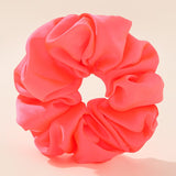 Daiiibabyyy Fashion Large Satin Scrunchies Big Size Elastic Rubber Hair Band Women Gilrs Ponytail Holder Hair Ties Oversized Rayon Hair Rope
