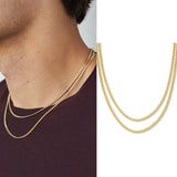 Daiiibabyyy Cuban Rope Stack Necklace Set, Stainless Steel Alone and Stacked Necklace Choker for Men Women Unisex Jewelry