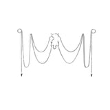 Daiiibabyyy New Gothic Hip Hop Future Technology Star Three-Dimensional Nose Jewelry Fashion Men Women Punk Face Set Jewelry Earrings Gift