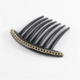 Daiiibabyyy Vintage Flower Crystal Hairclips Fashion Hair Combs Plastic Shiny Hairpins for Women Hair Accessories Bun Headdress