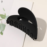 New Korean Fall And Winter Milk Tea Color Brown Acrylic Hair Claws Clips Multicolored Geometrical Matte Hair Clip Accessories daiiibabyyy