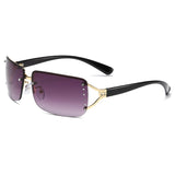 Daiiibabyyy Luxury Italy Gradient Sunglasses Women High Quality Fashion Punk Y2K Cycling Sports Sun Glasses Men Diamond Goggle Shades UV400
