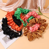 Daiiibabyyy 2023 Big Ruched Headband Bezel Lady Simple Solid Color Satin Wrinkled Hair Hoop Hairband Headband Hair Accessories for Women