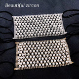 Daiiibabyyy Fashion charm, pearl mask, sparkling crystal, Rhine rock elastic mask, jewelry, men's and women's night club jewelry masks.