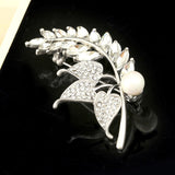 Color Rhinestone Wheat Ears Brooches For Women Elegant Plant Pin Brooch Jewelry Coat Accessories Gift Wholesale daiiibabyyy