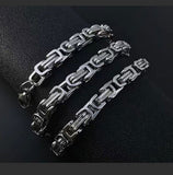 Daiiibabyyy Width 4MM 316L Stainless Steel Imperial Chain Necklace Fashion Man Necklace Hip Hop Rock Jewelry Men's Chain Wholesale