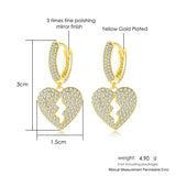 Daiiibabyyy Gold Color Piercing Pendant Hanging Earrings for Women Trend Rivet Sword Butterfly Ankh lobe Hoop Earing Ear Accessories Jewelry
