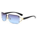 Daiiibabyyy Luxury Italy Gradient Sunglasses Women High Quality Fashion Punk Y2K Cycling Sports Sun Glasses Men Diamond Goggle Shades UV400