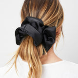 Daiiibabyyy Oversized Scrunchies  Smooth Satin Scrunchie Big Rubber Hair Ties Women Elastic Hair Bands for Girs Ponytail Hold Rope Headdress
