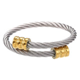 Daiiibabyyy New In Trend Restoring Ancient Ways Personality Stainless Steel Winding Geometric Bracelet For Men Women Luxury Free Shipping