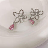 Daiiibabyyy Punk Fairy Clip Earrings For Women Goth Irregular Flower Metal Ear Cuffs Unusual Design No Piercing Earrings Korean Fashion