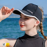 Daiiibabyyy UV Cover UPF50+ Outdoor Running Empty Top Baseball Cap Women's UV Protection Summer Sunscreen Hat High Ponytail Shade Sports Hat