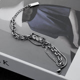 Daiiibabyyy Couples Bracelets For Men Cuban Chain Women Accessories Hip Hop Fashion Jewelry Design Crystal Titanium Steel Free Shipping