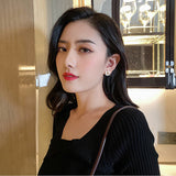 Daiiibabyyy  New Women's Luxury Opals Earrings In 2022 Korean Fashion Jewelry Party Girls Temperament Accessories Unusual Earrings daiiibabyyy