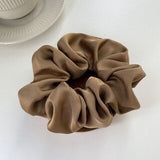 Daiiibabyyy Oversize Scrunchies Elastic Hair Ties Women Girls Big Silk Hair Bands Satin Hair Rubber Bands Ponytail Holder Hair Accessories