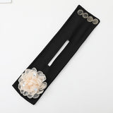 Daiiibabyyy Crystal Big Net Yarn Flower Deft Bun Curler Hair Band Women Retro Hair Styling Hair Bun Twist Maker Ponytail Headwear New