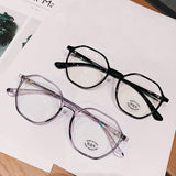 Fashion Transparent Reading Glasses Female Middle-aged and Elderly High-definition Anti-blue Light Glasses for The Elderly daiiibabyyy
