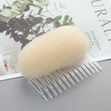 Daiiibabyyy 1pc Hair Styler Volume Bouffant Beehive Shaper Roller Bumpits Bump Foam on Clear Comb Xmas Gift Accessories Hair Styler Useful