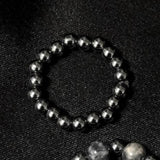 Daiiibabyyy Korean Style Natural Stone Beads Rings Dark Art Kpop Butterfly Ring for Women Unisex Couple Fashion Unusual Jewelry Accessories