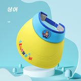 Daiiibabyyy Baby Roll-up Straw Visor Hat Sun Hat, Kid Toddler Wide Brim Cute Bunny Ponytail Summer Beach Sun Hat Adjustable For 1-12 Years