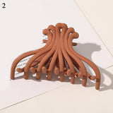 New Korean Fall And Winter Milk Tea Color Brown Acrylic Hair Claws Clips Multicolored Geometrical Matte Hair Clip Accessories daiiibabyyy