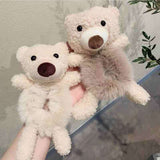 Daiiibabyyy Women Girls Lovely Scrunchies Cute Bear Hair Band Imitation Rabbit Fur Hair Rope Soft Warm Rubber Band Pretty Hair Accessories