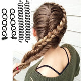Daiiibabyyy 1 Set Charming French Style Women Girls DIY Sponge Hair Braider Plait Hair Twist Braiding Tool Hair Styling Tools 3 Style